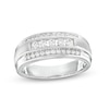 Thumbnail Image 0 of Men's 1/2 CT. T.W. Diamond Raised Five Stone Ring in 10K White Gold