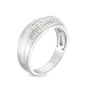 Thumbnail Image 2 of Men's 1/2 CT. T.W. Diamond Raised Five Stone Ring in 10K White Gold