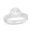 Thumbnail Image 1 of 1-3/4 CT. T.W. Certified Lab-Created Diamond Frame Bridal Set in 14K White Gold (I/SI2)