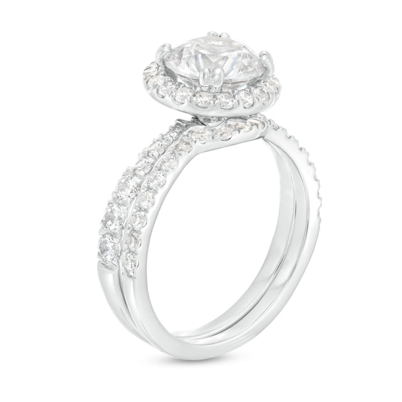 2-7/8 CT. T.w. Certified Lab-Grown Diamond Frame Bridal Set in 14K White Gold (I/Si2)