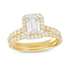 Thumbnail Image 0 of 1-3/4 CT. T.W. Certified Emerald-Cut Lab-Created Diamond Frame Bridal Set in 14K Gold (I/SI2)