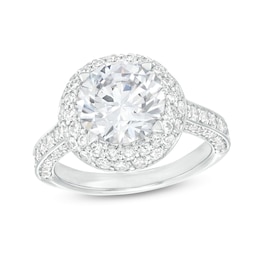 4-1/3 CT. T.W. Certified Lab-Grown Diamond Frame Engagement Ring in 14K White Gold (I/SI2)