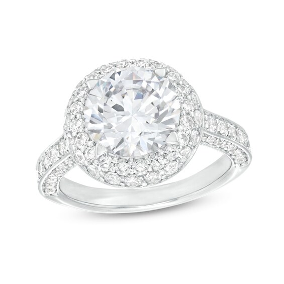 4-1/3 CT. T.w. Certified Lab-Grown Diamond Frame Engagement Ring in 14K White Gold (I/Si2)