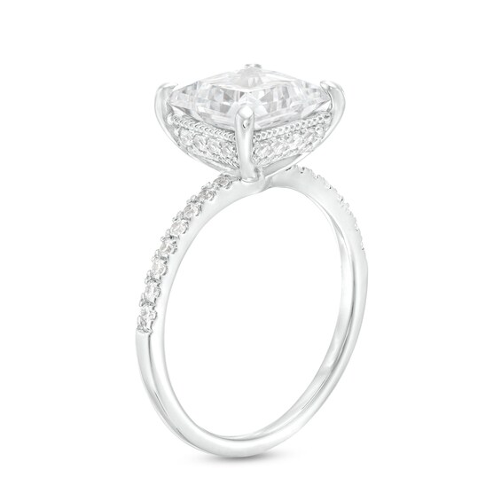 3-1/4 CT. T.w. Certified Princess-Cut Lab-Grown Diamond Engagement Ring in 14K White Gold (I/Si2)