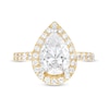 Thumbnail Image 4 of 4 CT. T.W. Certified Pear-Shaped Lab-Grown Diamond Frame Engagement Ring in 14K Gold (I/SI2)