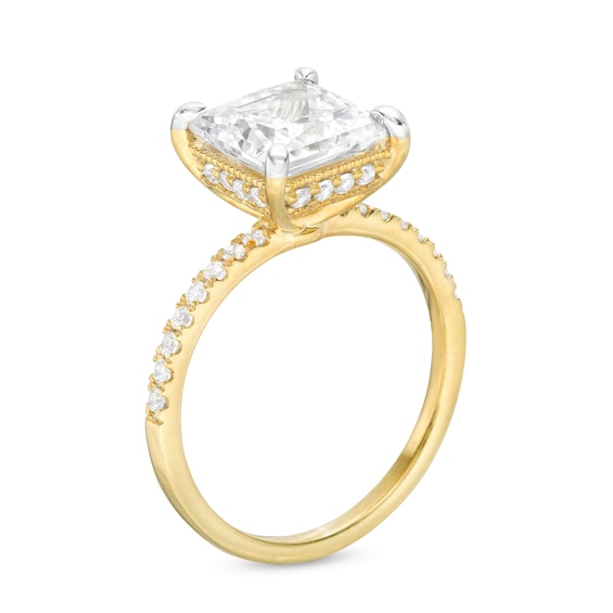 3-1/4 CT. T.w. Certified Princess-Cut Lab-Grown Diamond Engagement Ring in 14K Gold (I/Si2)