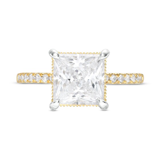 3-1/4 CT. T.w. Certified Princess-Cut Lab-Grown Diamond Engagement Ring in 14K Gold (I/Si2)