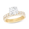 Thumbnail Image 1 of 3 CT. T.W. Certified Lab-Grown Diamond Bridal Set in 14K Gold (I/SI2)