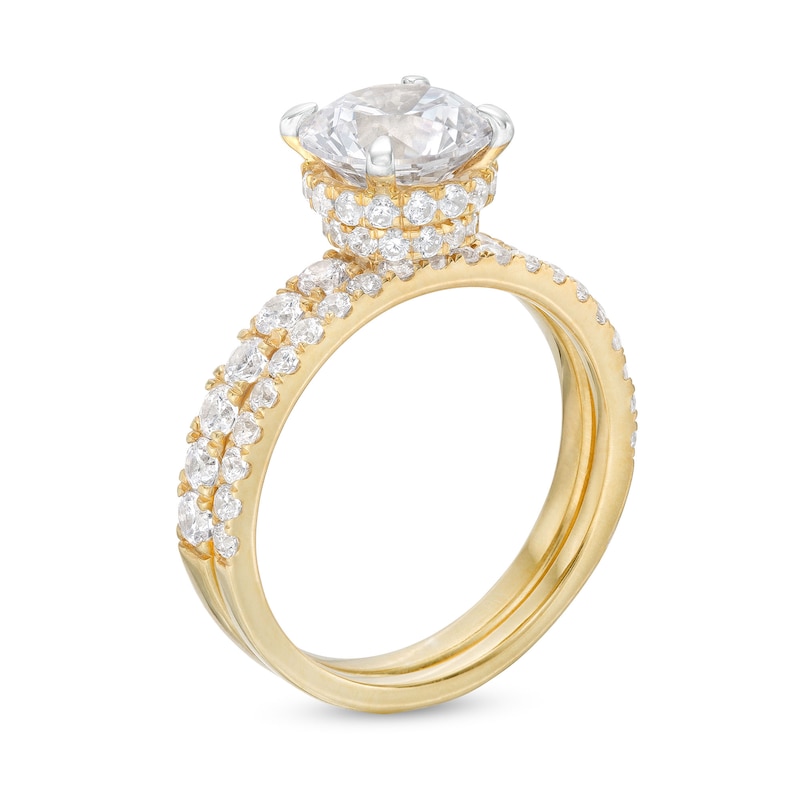 Main Image 3 of 3 CT. T.W. Certified Lab-Grown Diamond Bridal Set in 14K Gold (I/SI2)