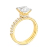 Thumbnail Image 3 of 2-7/8 CT. T.W. Certified Princess-Cut Lab-Grown Diamond Bridal Set in 14K Gold (I/SI2)