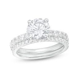 3 CT. T.W. Certified Lab-Grown Diamond Bridal Set in 14K White Gold (I/SI2)