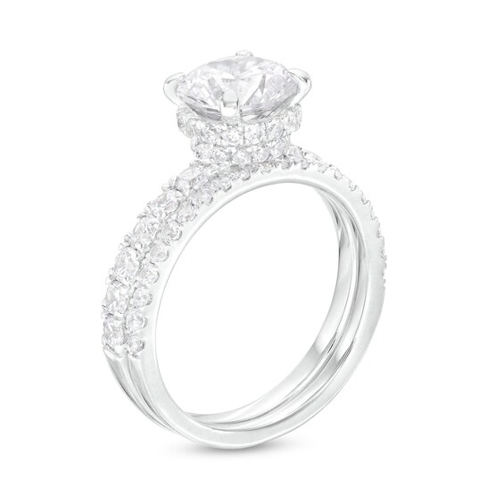 3 CT. T.w. Certified Lab-Grown Diamond Bridal Set in 14K White Gold (I/Si2)