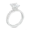 Thumbnail Image 3 of 2-7/8 CT. T.W. Certified Princess-Cut Lab-Grown Diamond Bridal Set in 14K White Gold (I/SI2)