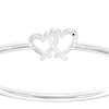 Thumbnail Image 3 of The Kindred Heart from Vera Wang Love Collection 1/4 CT. T.W. Diamond Interlocking Hearts Bangle in Sterling Silver