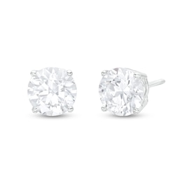 2 CT. T.W. Certified Lab-Grown Diamond Solitaire Stud Earrings in 14K White Gold (F/VS2)