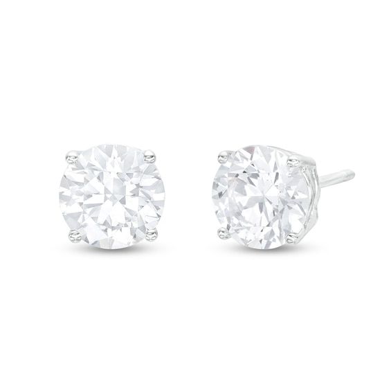 2 CT. T.w. Certified Lab-Grown Diamond Solitaire Stud Earrings in 14K White Gold (F/Vs2)
