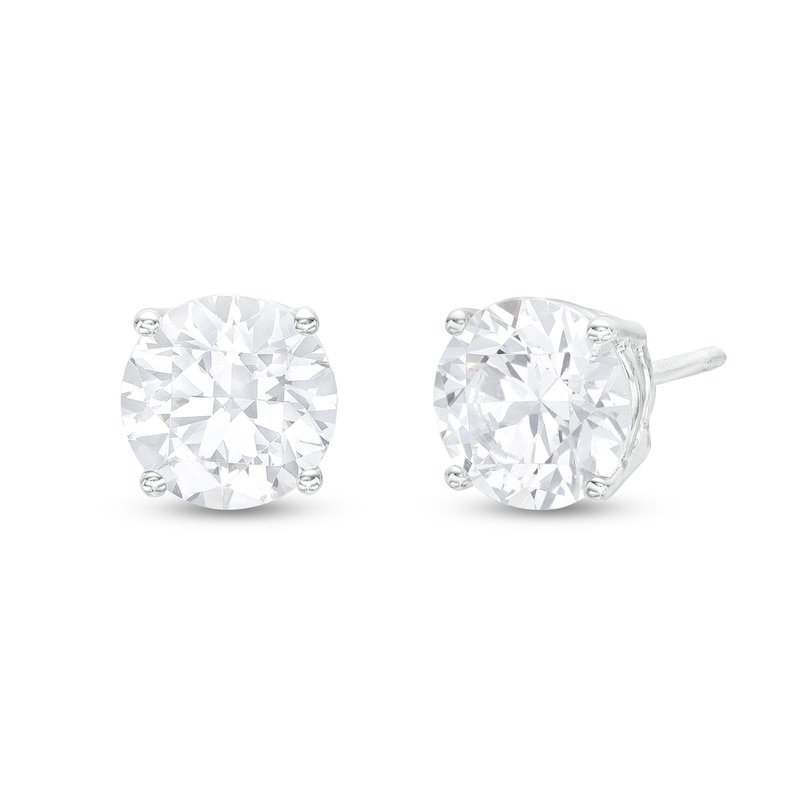 Main Image 1 of 2 CT. T.W. Certified Lab-Grown Diamond Solitaire Stud Earrings in 14K White Gold (F/VS2)