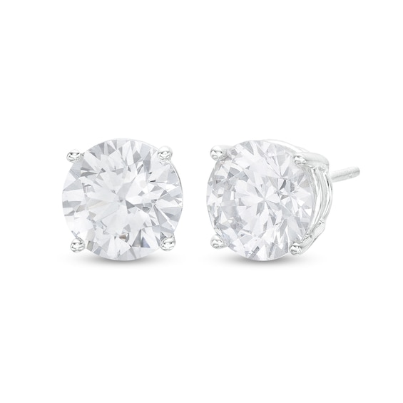4 CT. T.w. Certified Lab-Grown Diamond Solitaire Stud Earrings in 14K White Gold (F/Vs2)