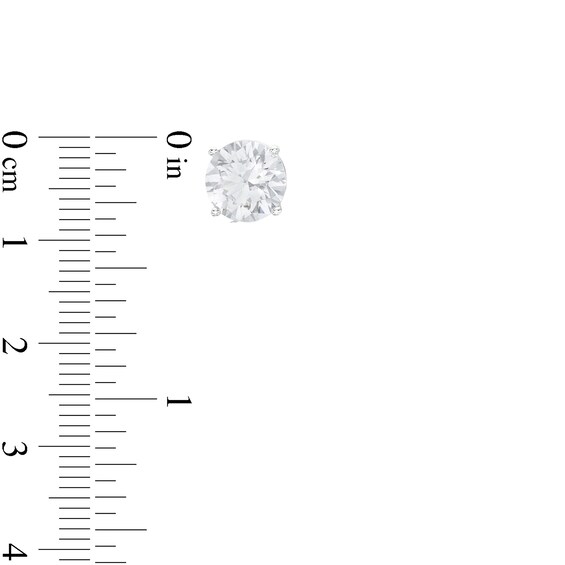 4 CT. T.w. Certified Lab-Grown Diamond Solitaire Stud Earrings in 14K White Gold (F/Vs2)