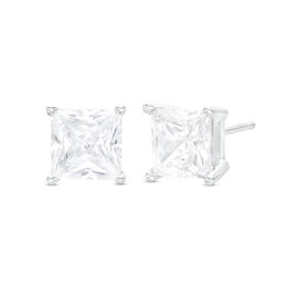 3 CT. T.W. Certified Princess-Cut Lab-Created Diamond Solitaire Stud Earrings in 14K White Gold (F/VS2)