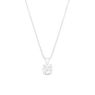 1-1/2 CT. Certified Lab-Grown Diamond Solitaire Pendant in 14K White Gold (F/VS2)