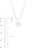 Thumbnail Image 2 of 1-1/2 CT. Certified Lab-Created Diamond Solitaire Pendant in 14K White Gold (F/VS2)