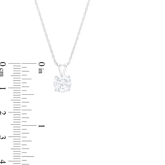 1-1/2 CT. Certified Lab-Grown Diamond Solitaire Pendant in 14K White Gold (F/Vs2)