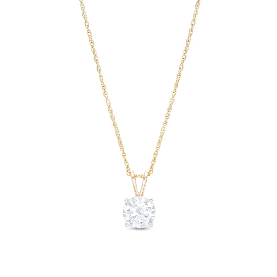 1-1/2 CT. Certified Lab-Grown Diamond Solitaire Pendant in 14K Gold (F/Vs2)
