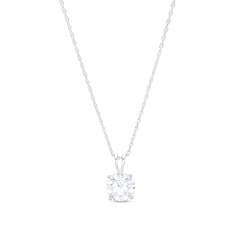 2 CT. Certified Lab-Created Diamond Solitaire Pendant in 14K White Gold (F/VS2)