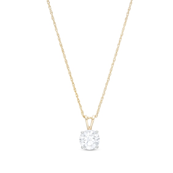2 CT. Certified Lab-Grown Diamond Solitaire Pendant in 14K Gold (F/Vs2)