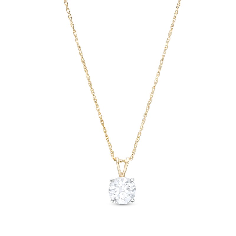 2 CT. Certified Lab-Created Diamond Solitaire Pendant in 14K Gold (F/VS2)