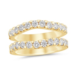 1-1/2 CT. T.W. Certified Lab-Grown Diamond Contour Solitaire Enhancer in 14K Gold (F/VS2)
