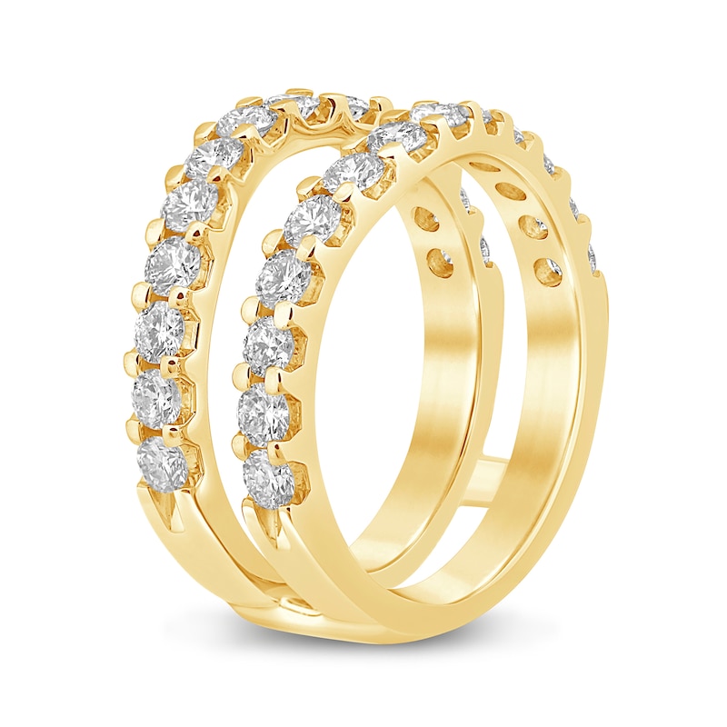Main Image 2 of 1-1/2 CT. T.W. Certified Lab-Grown Diamond Contour Solitaire Enhancer in 14K Gold (F/VS2)