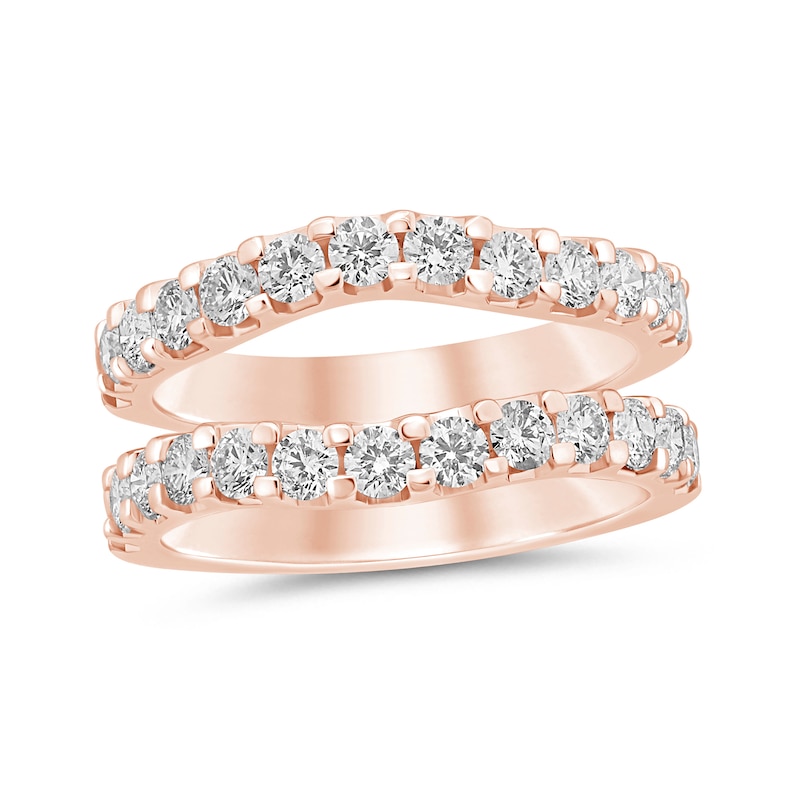 Main Image 1 of 1-1/2 CT. T.W. Certified Lab-Grown Diamond Contour Solitaire Enhancer in 14K Rose Gold (F/VS2)