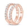 Thumbnail Image 2 of 1-1/2 CT. T.W. Certified Lab-Grown Diamond Contour Solitaire Enhancer in 14K Rose Gold (F/VS2)