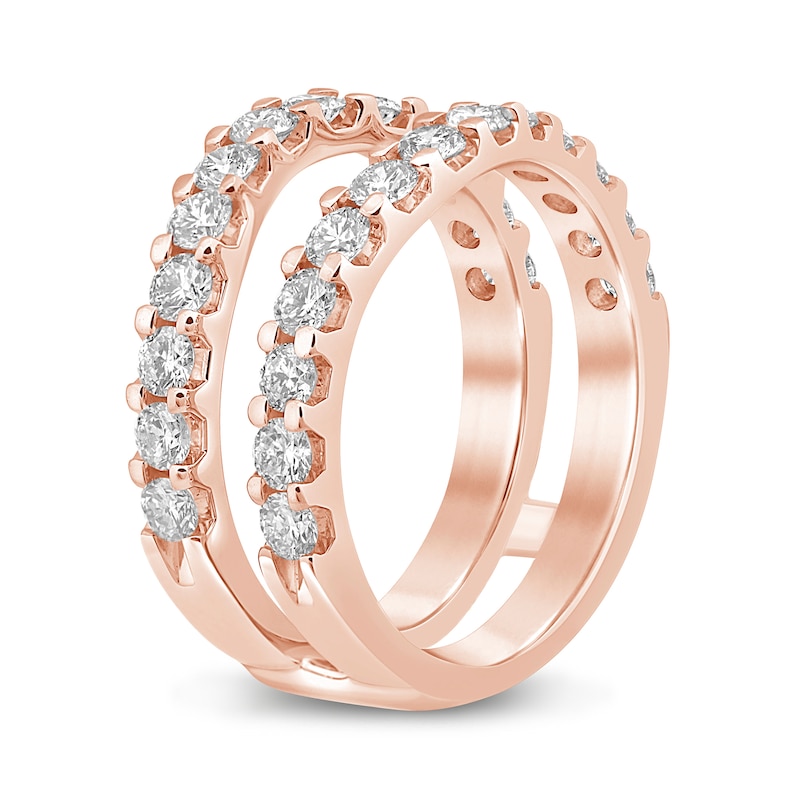 Main Image 2 of 1-1/2 CT. T.W. Certified Lab-Grown Diamond Contour Solitaire Enhancer in 14K Rose Gold (F/VS2)