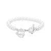 Thumbnail Image 0 of The Kindred Heart from Vera Wang Love Collection Cultured Freshwater Pearl and Diamond Bracelet in Sterling Silver