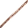 3-1/2 CT. T.W. Champagne and White Diamond Triple Row Bracelet in 10K Rose Gold