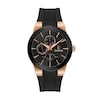Thumbnail Image 1 of Men's Bulova Millennia Black IP and Rose-Tone Strap Watch with Black Dial (Model: 97C112)
