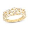 Thumbnail Image 1 of 3/4 CT. T.W. Marquise and Round Diamond Vintage-Style Triple Row Anniversary Band in 14K Gold