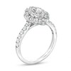 Thumbnail Image 3 of 1 CT. T.W. Certified Marquise Diamond Double Frame Engagement Ring in 14K White Gold (I/I1)