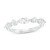 Thumbnail Image 0 of 1 CT. T.W. Certified Marquise and Round Lab-Created Diamond Five Stone Anniversary Band in 14K White Gold (F/VS2)