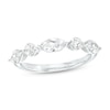 Thumbnail Image 1 of 1 CT. T.W. Certified Marquise and Round Lab-Grown Diamond Five Stone Anniversary Band in 14K White Gold (F/VS2)