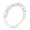 Thumbnail Image 2 of 1 CT. T.W. Certified Marquise and Round Lab-Created Diamond Five Stone Anniversary Band in 14K White Gold (F/VS2)