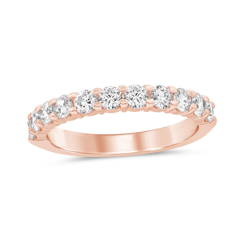 1 CT. T.W. Certified Lab-Created Diamond Eleven Stone Anniversary Band ...