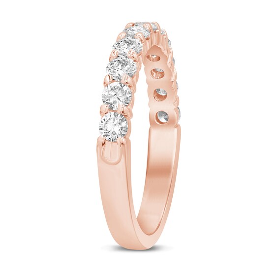 1 CT. T.w. Certified Lab-Grown Diamond Eleven Stone Anniversary Band in 14K Rose Gold (F/Vs2)
