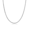 Men's 4.0mm Brushed-Finish Foxtail Chain Necklace in Solid Stainless Steel - 30"