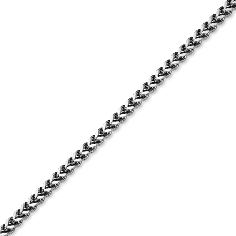 Main Image 2 of Men's 4.0mm Brushed-Finish Foxtail Chain Necklace in Solid Stainless Steel  - 30"