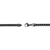 Thumbnail Image 3 of Men's 4.0mm Brushed-Finish Foxtail Chain Necklace in Solid Stainless Steel  with Black IP - 22"