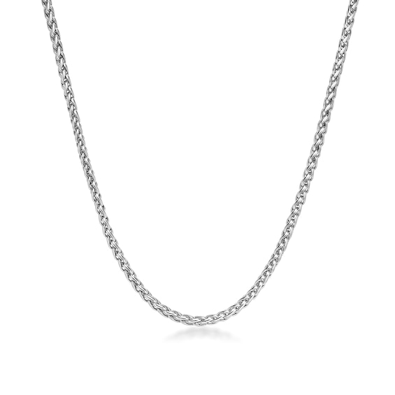 Men's 3.0mm Wheat Chain Necklace in Solid Stainless Steel - 30"